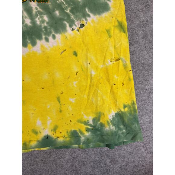 Vintage Grateful Dead Green Bay Packers Tie Dye T-Shirt Mens XL Single Stitch - Picture 4 of 11